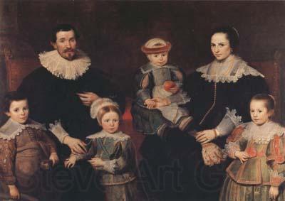 Cornelis de Vos The Family of the Artist (mk08) Norge oil painting art